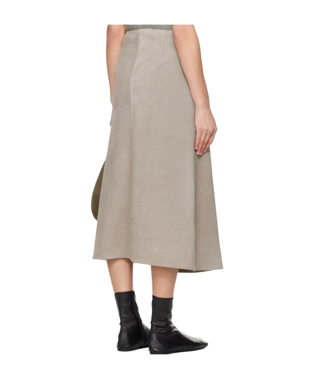 Crust Suede Midi Skirt