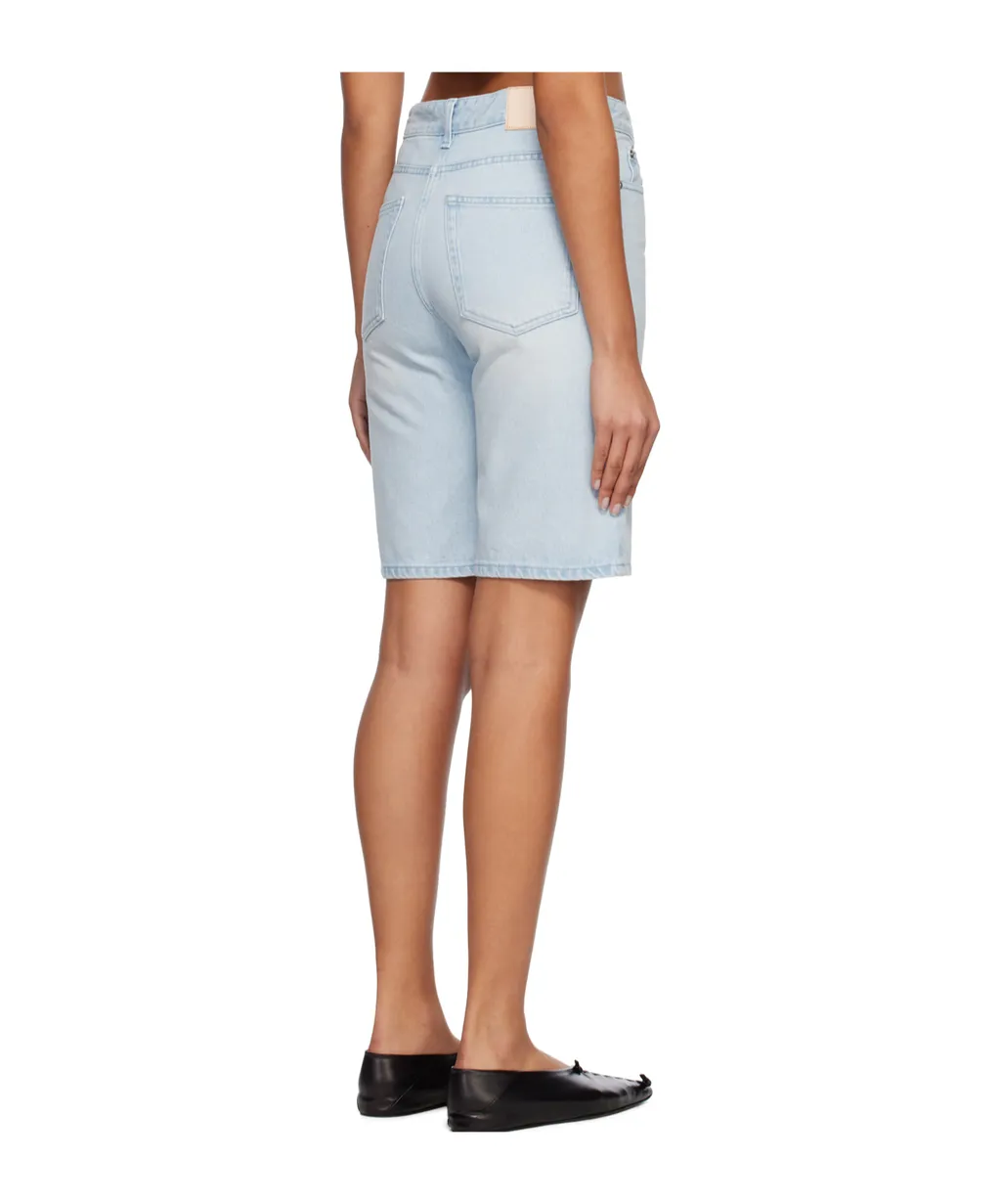 Faded Denim Shorts