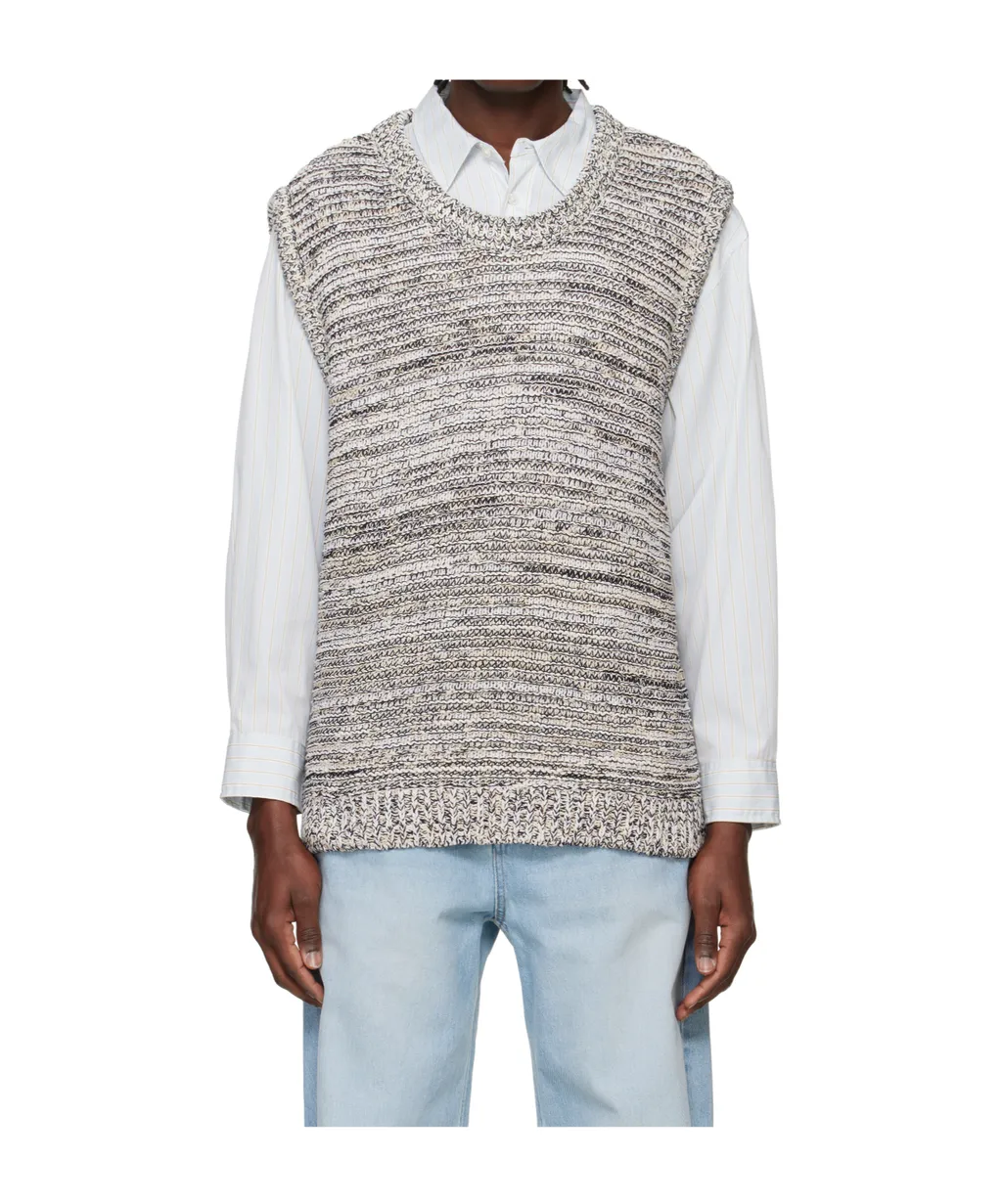 Mixed Color Knitted Vest