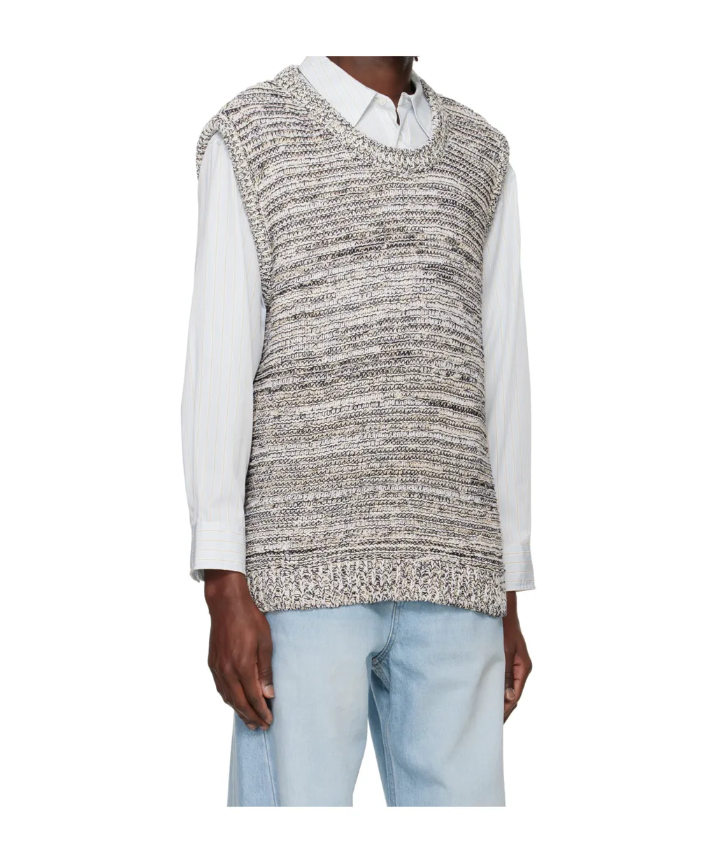 Mixed Color Knitted Vest
