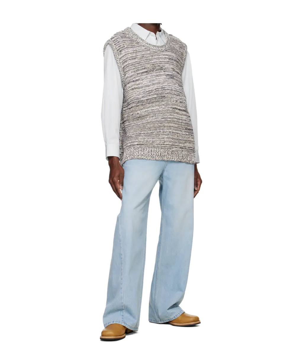 Mixed Color Knitted Vest