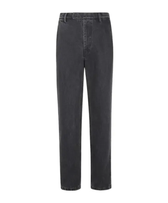 Button-Fastening Jeans