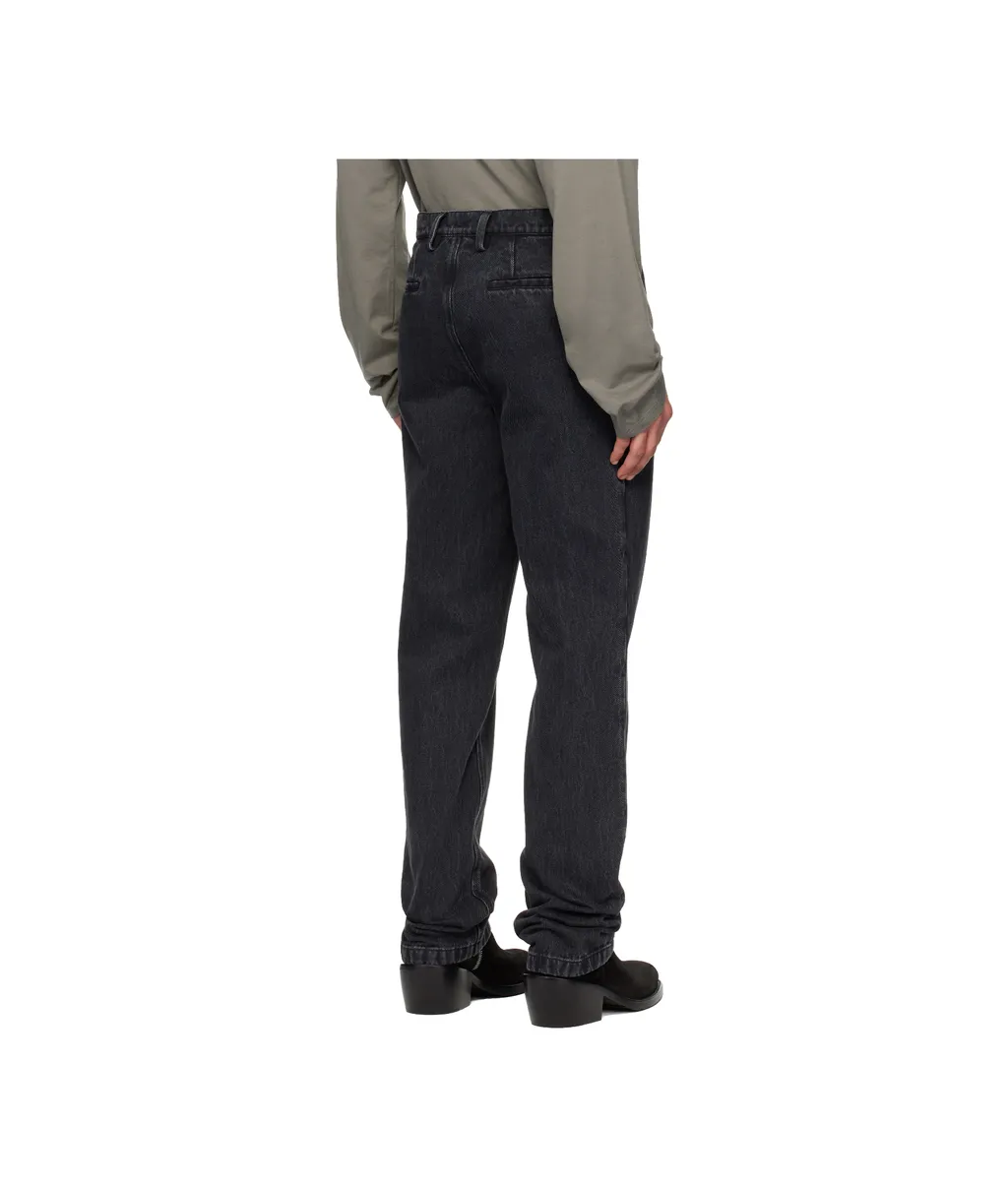Button-Fastening Jeans