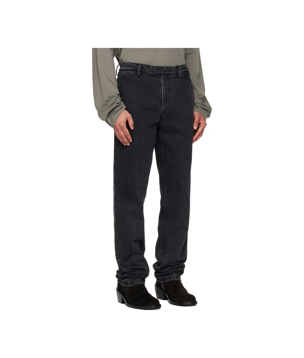 Button-Fastening Jeans