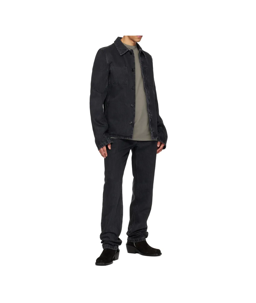 Button-Fastening Jeans