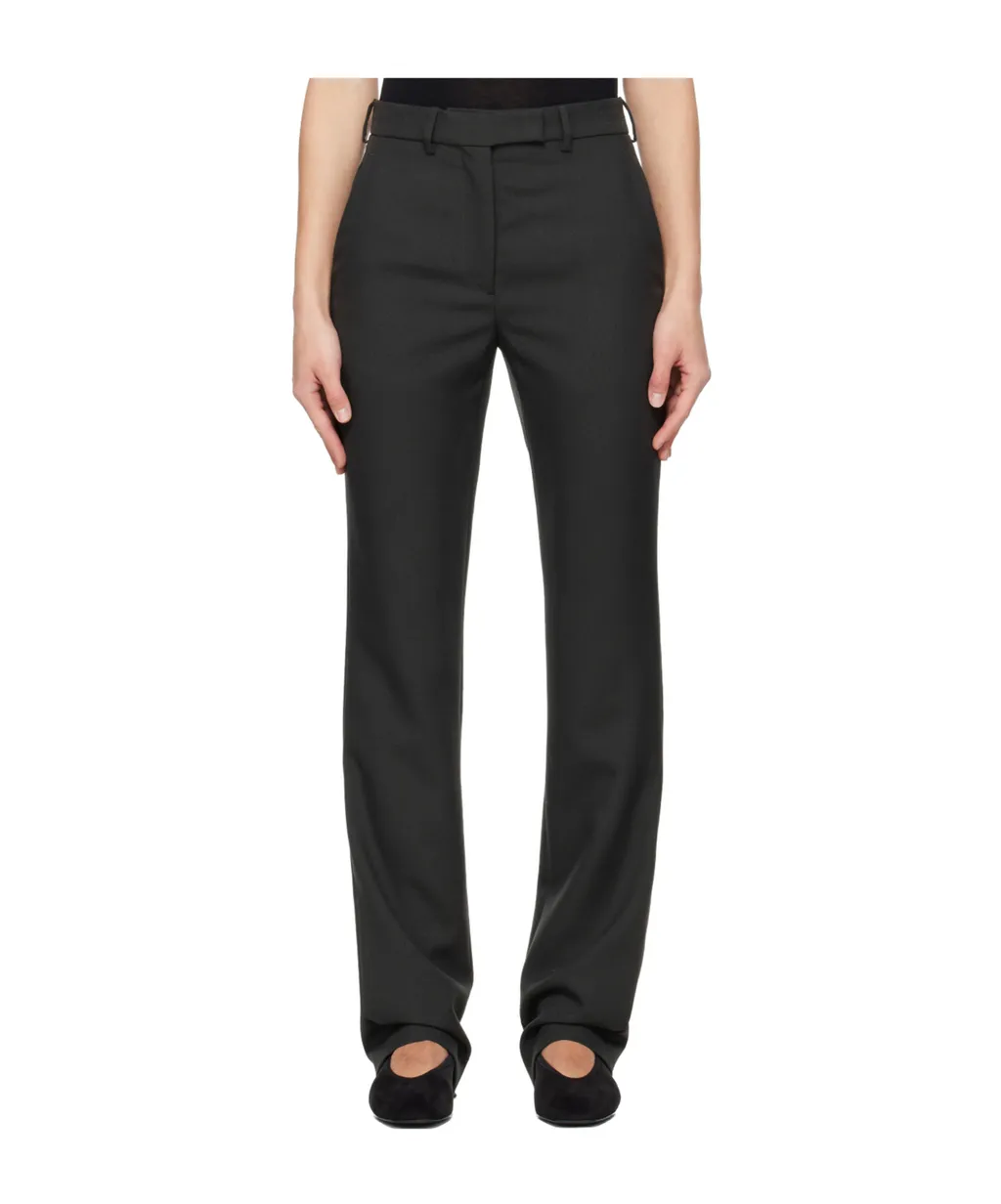 Wool Belt Loop Casual Pants
