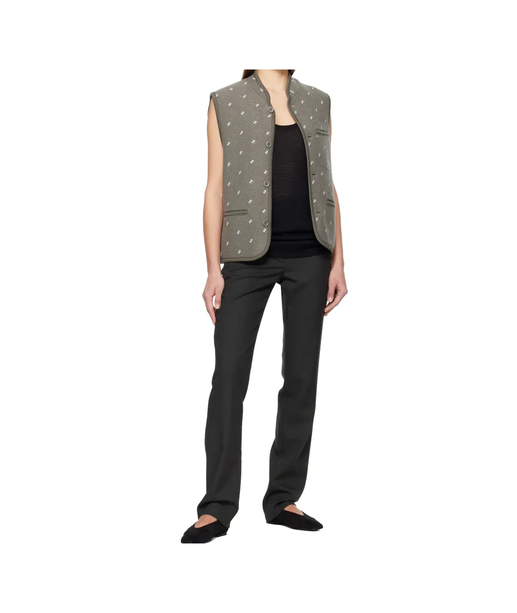 Wool Belt Loop Casual Pants