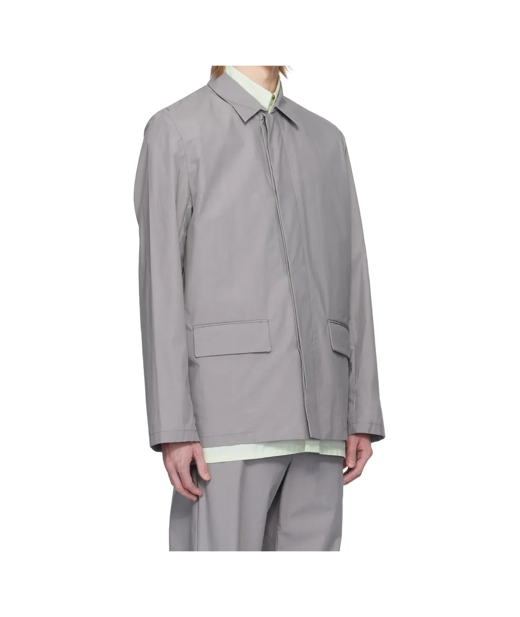 Long-Sleeved Collared Casual Jacket
