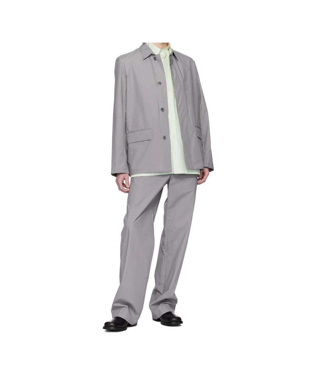 Long-Sleeved Collared Casual Jacket
