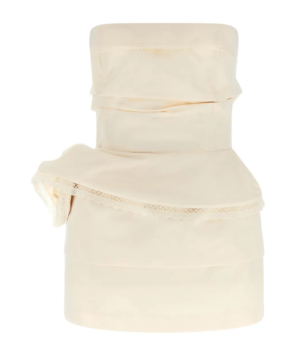 Magda Butrym Re26 Draped Off-Shoulder Mini Dress