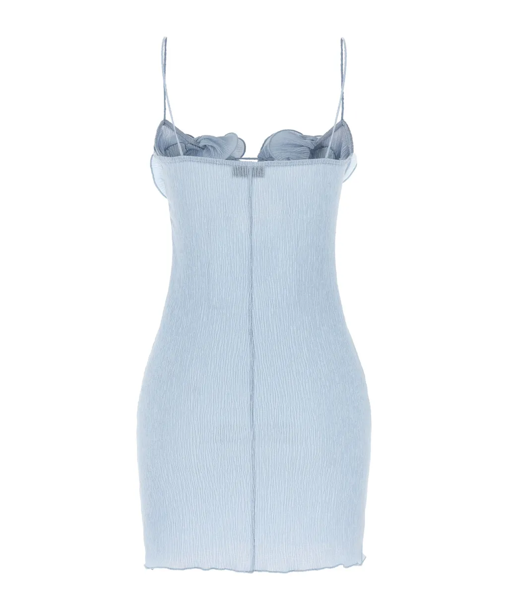 Magda Butrym Re26 01 Floral-Neckline Mini Dress