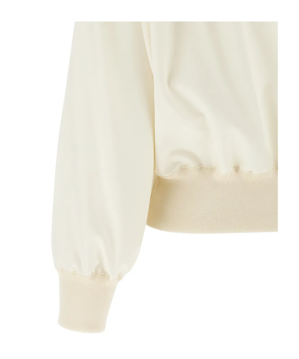 Fabiana Filippi Lace-Insert Bomber Jacket