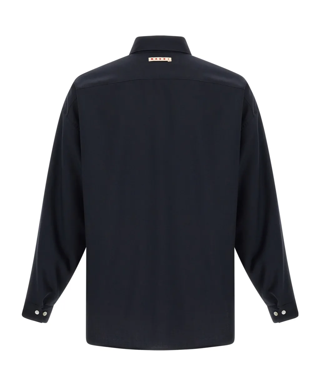 Marni Tropical Collared Long-Sleeve Shirt