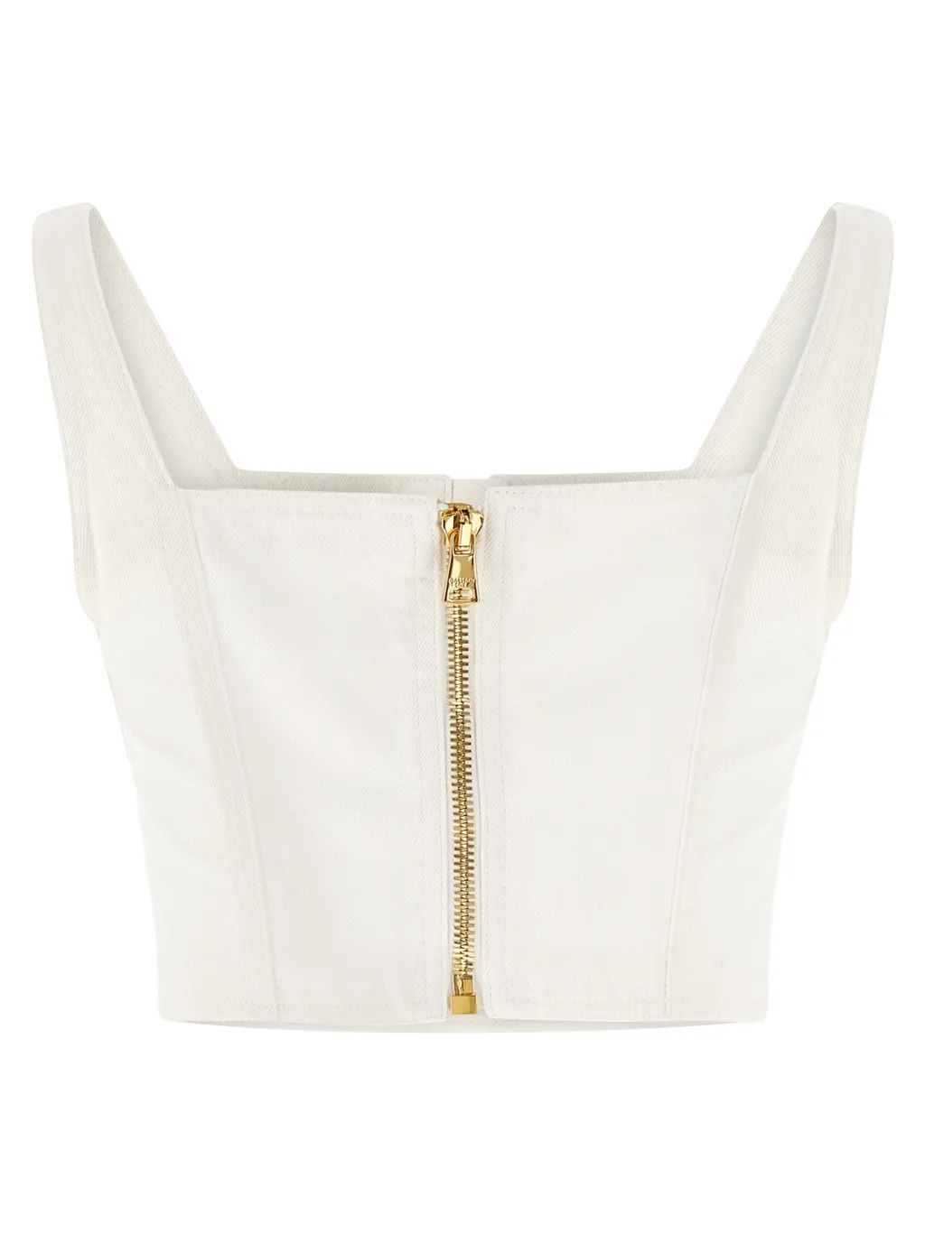 Balmain Button Cropped Top