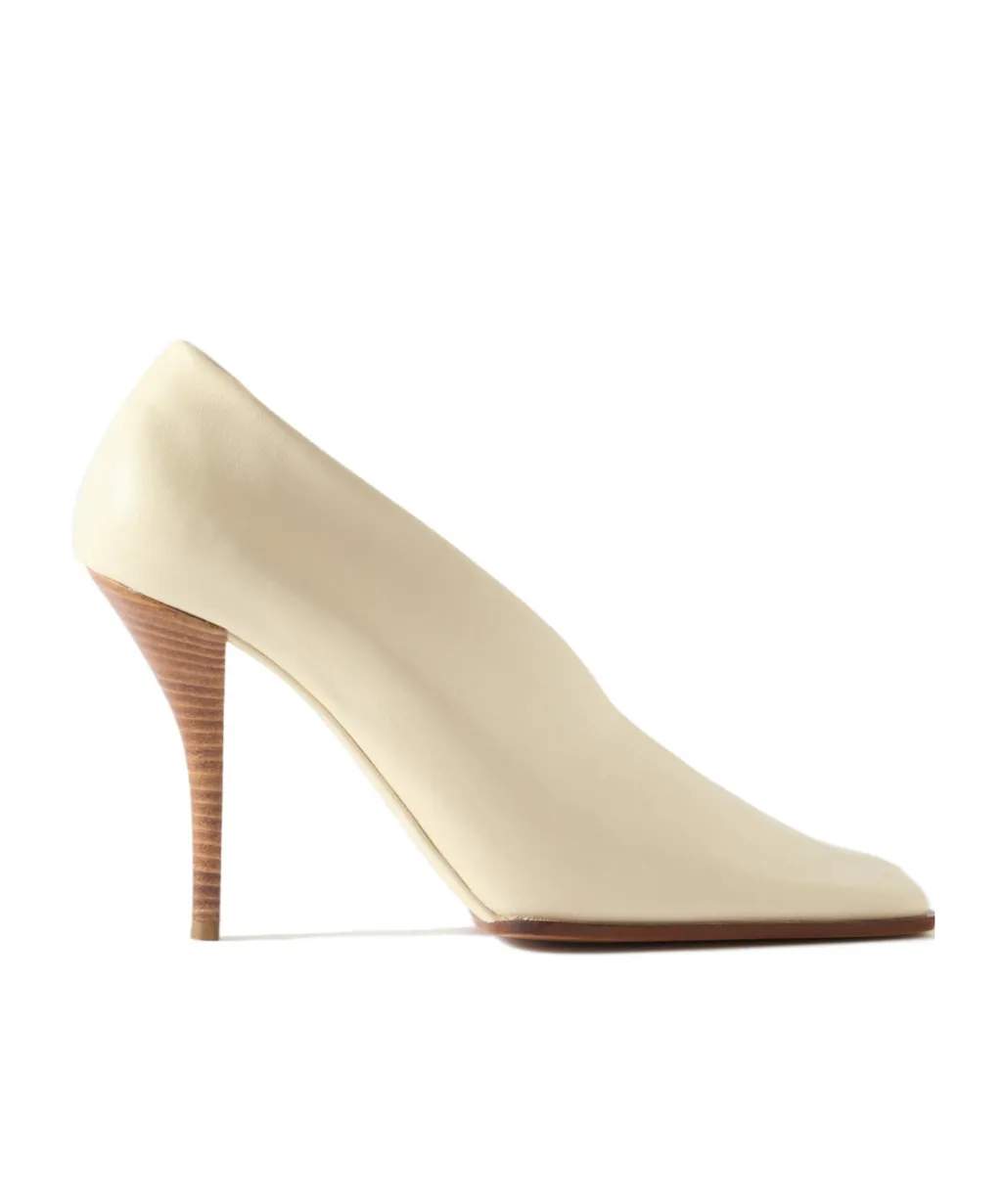 Square-Toe High Heels