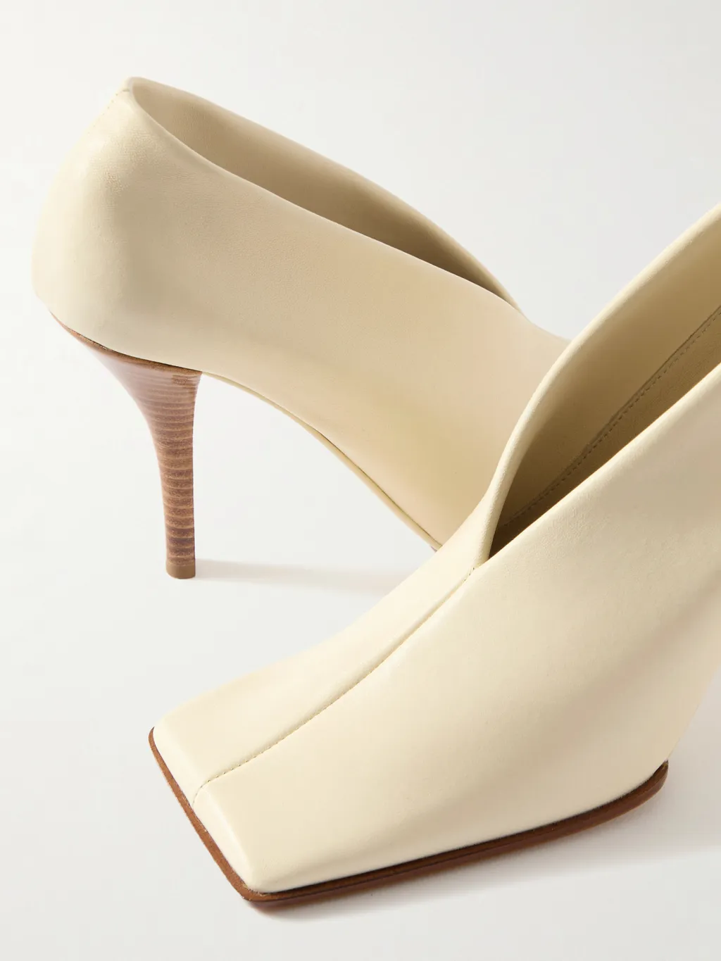 Square-Toe High Heels