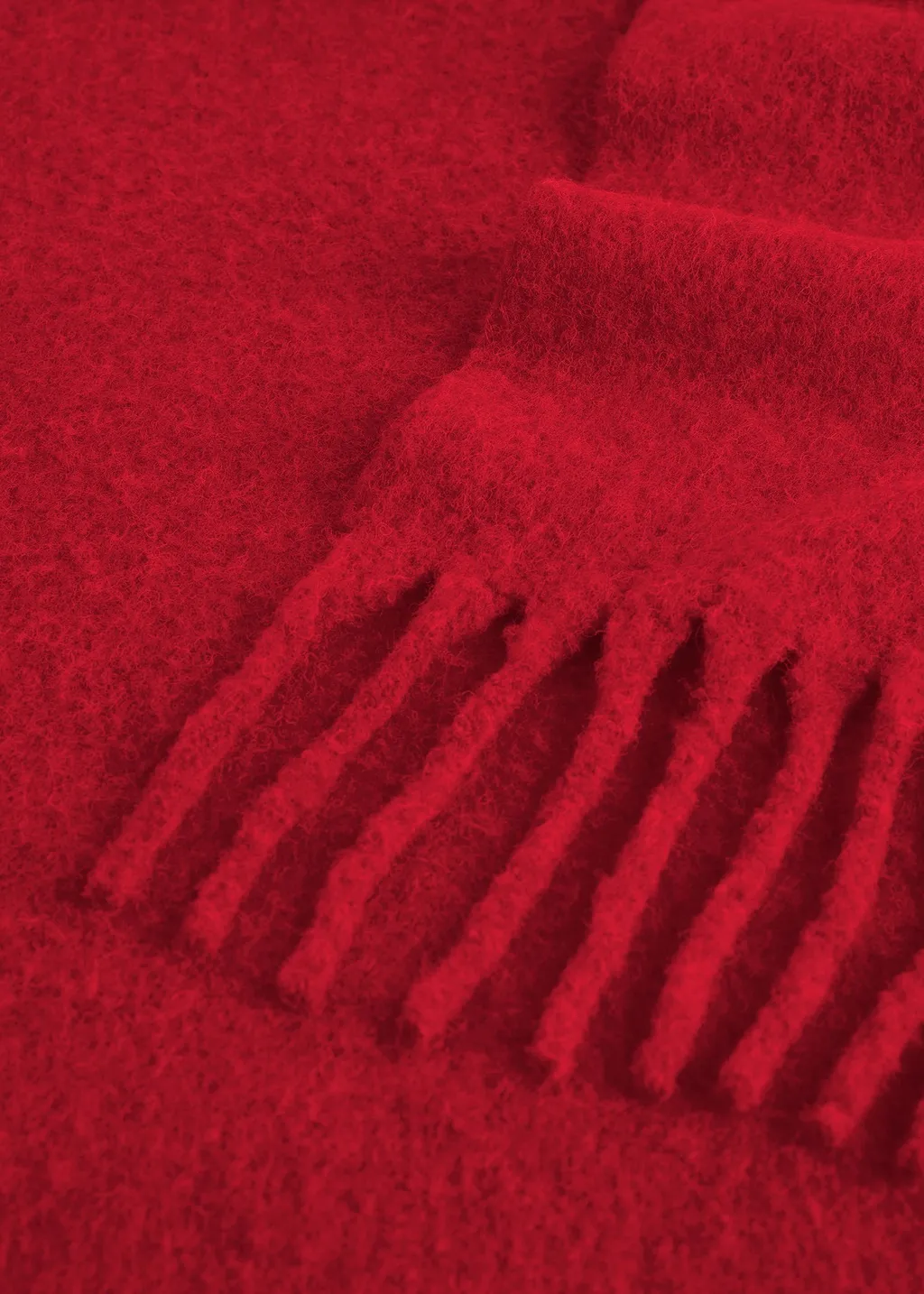 Fuzzy Fringed Scarf