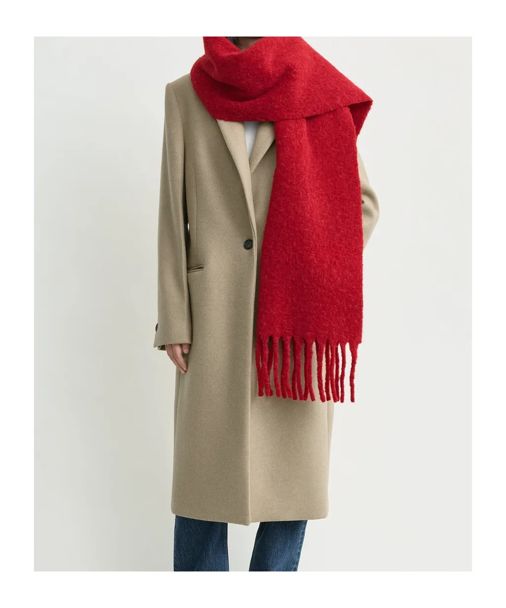Fuzzy Fringed Scarf