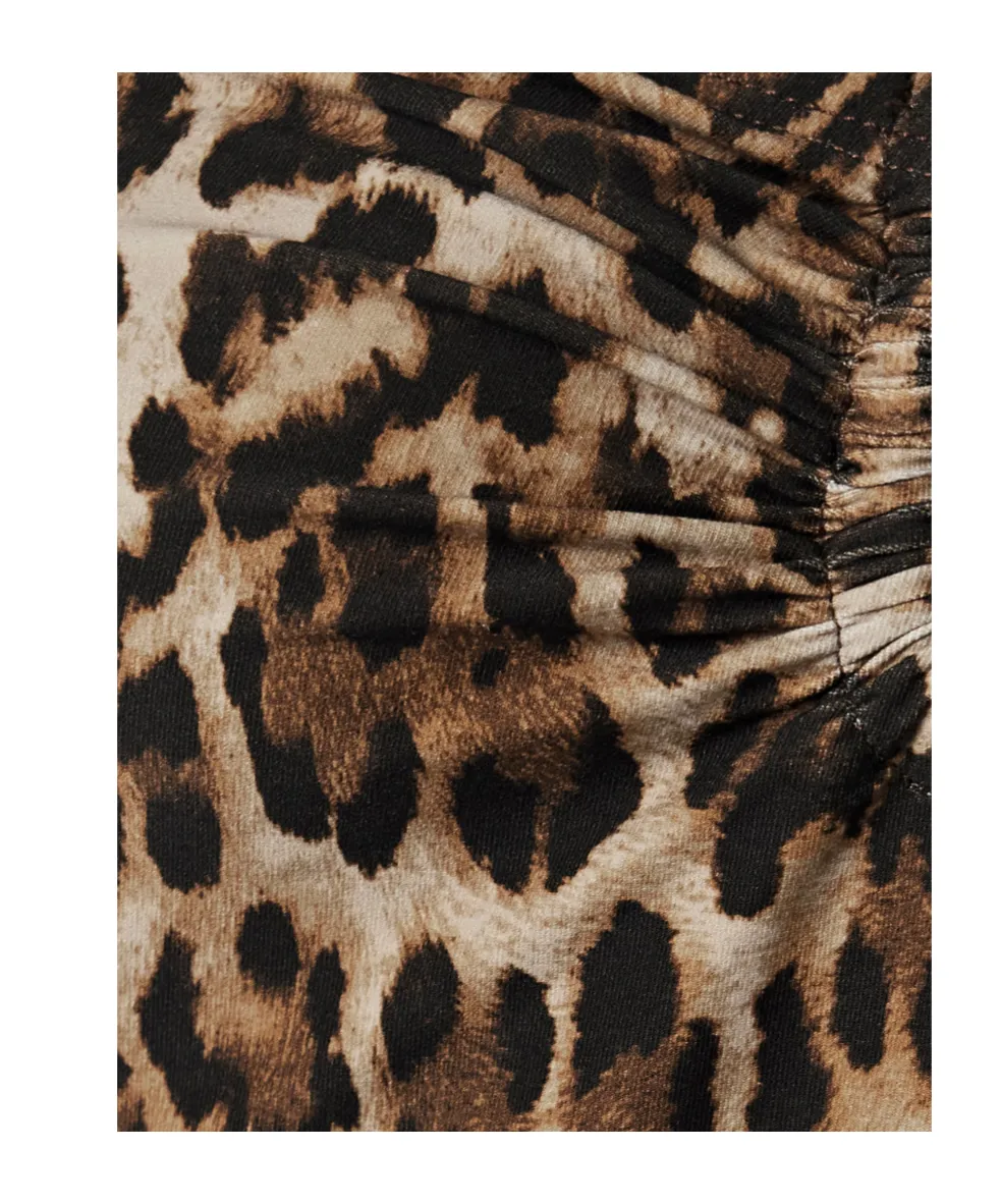 Leopard Print One-Piece Swimsuit