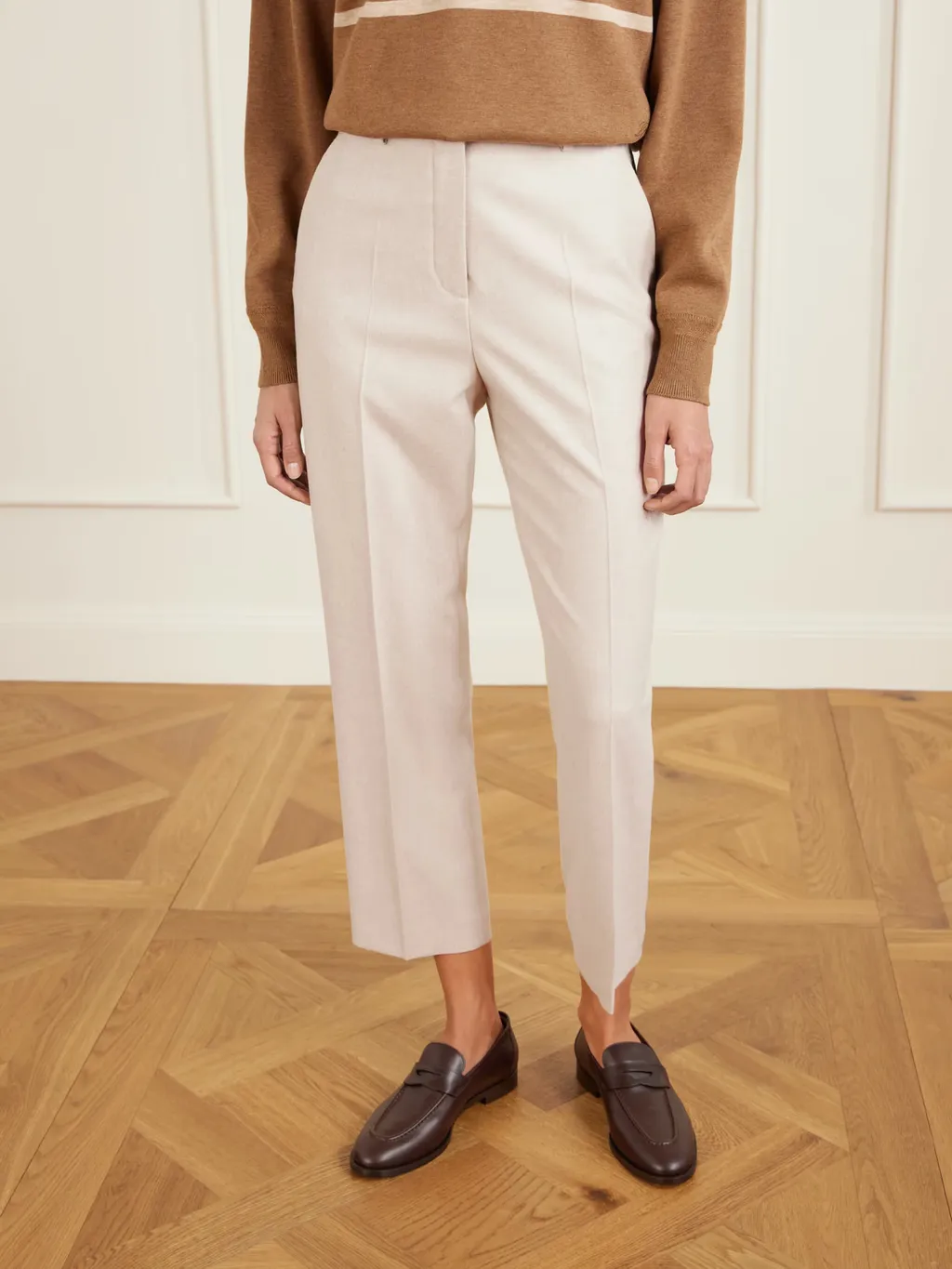 Dermot Wool And Cashmere Blend Casual Pants
