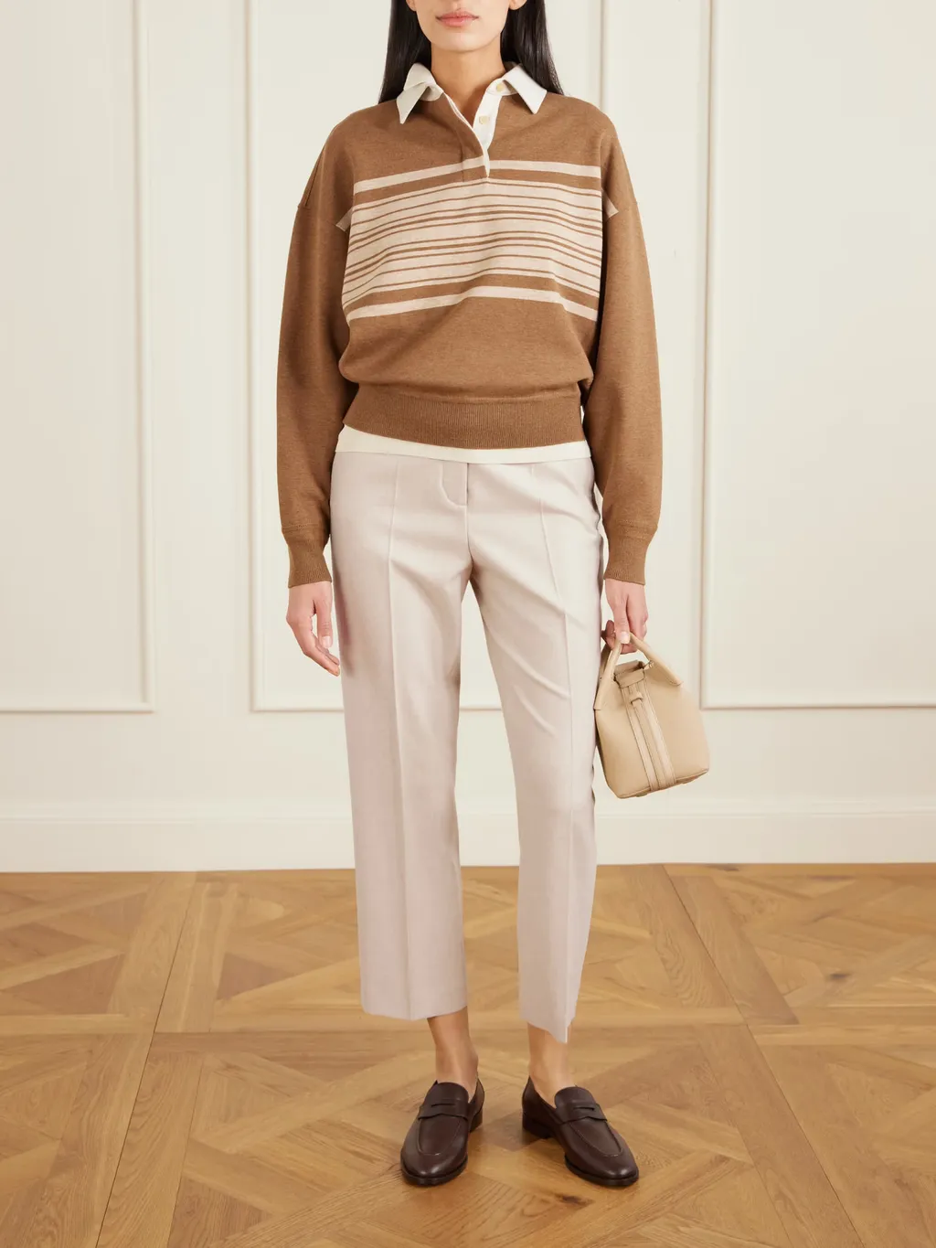Dermot Wool And Cashmere Blend Casual Pants