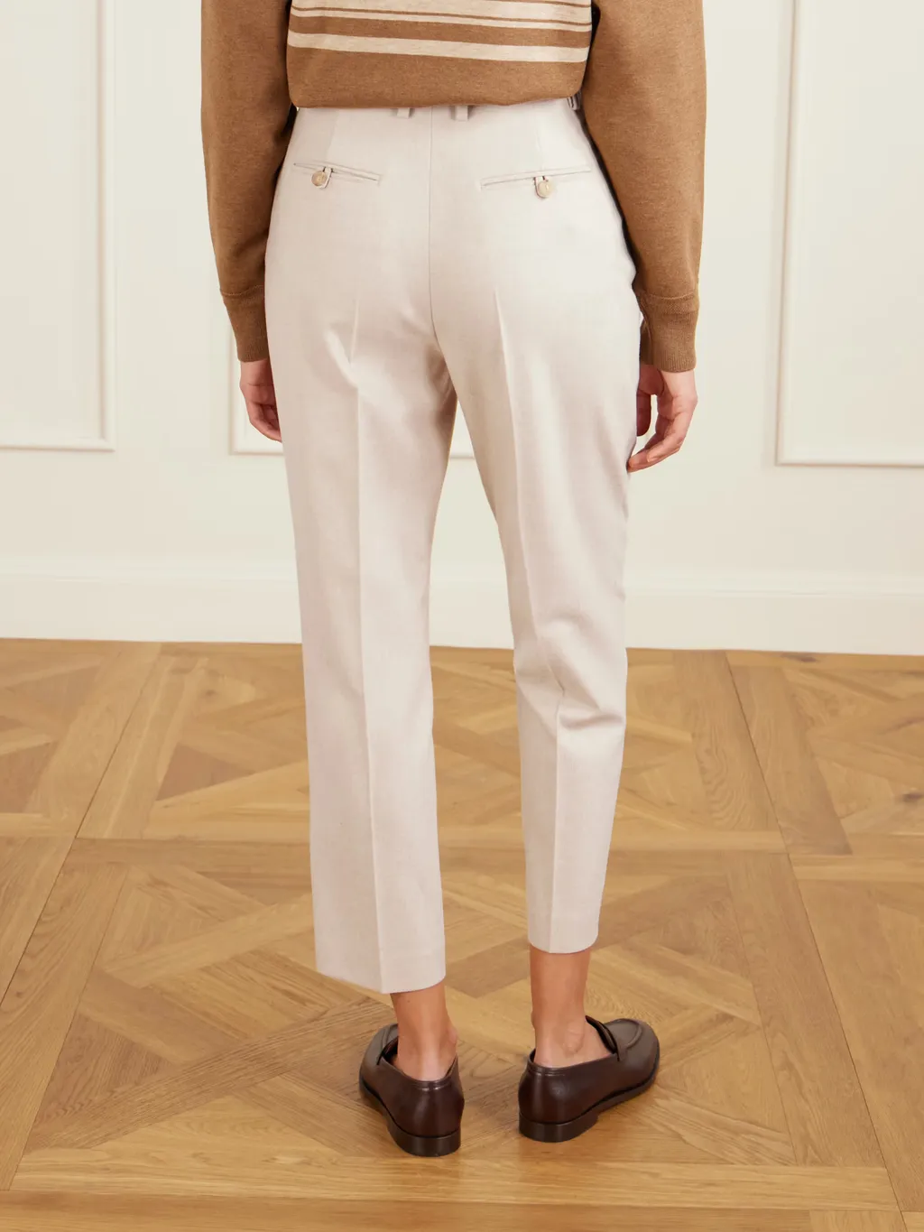 Dermot Wool And Cashmere Blend Casual Pants