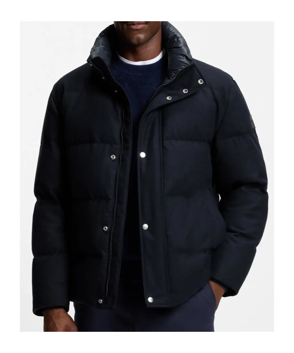 Flannel Jacket With Down Filling
