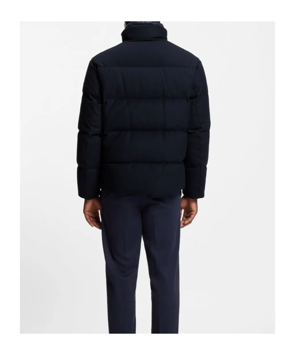 Flannel Jacket With Down Filling