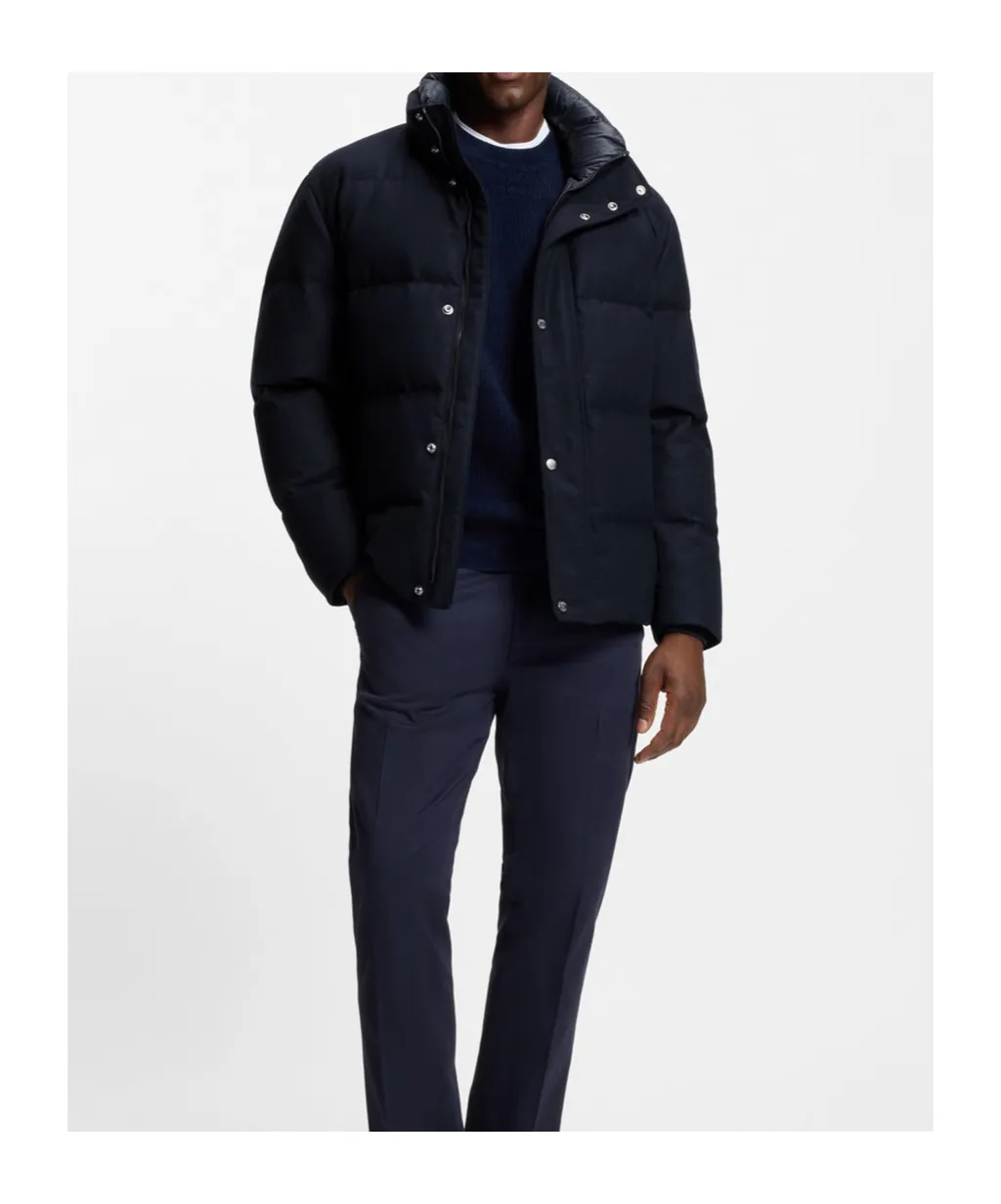 Flannel Jacket With Down Filling