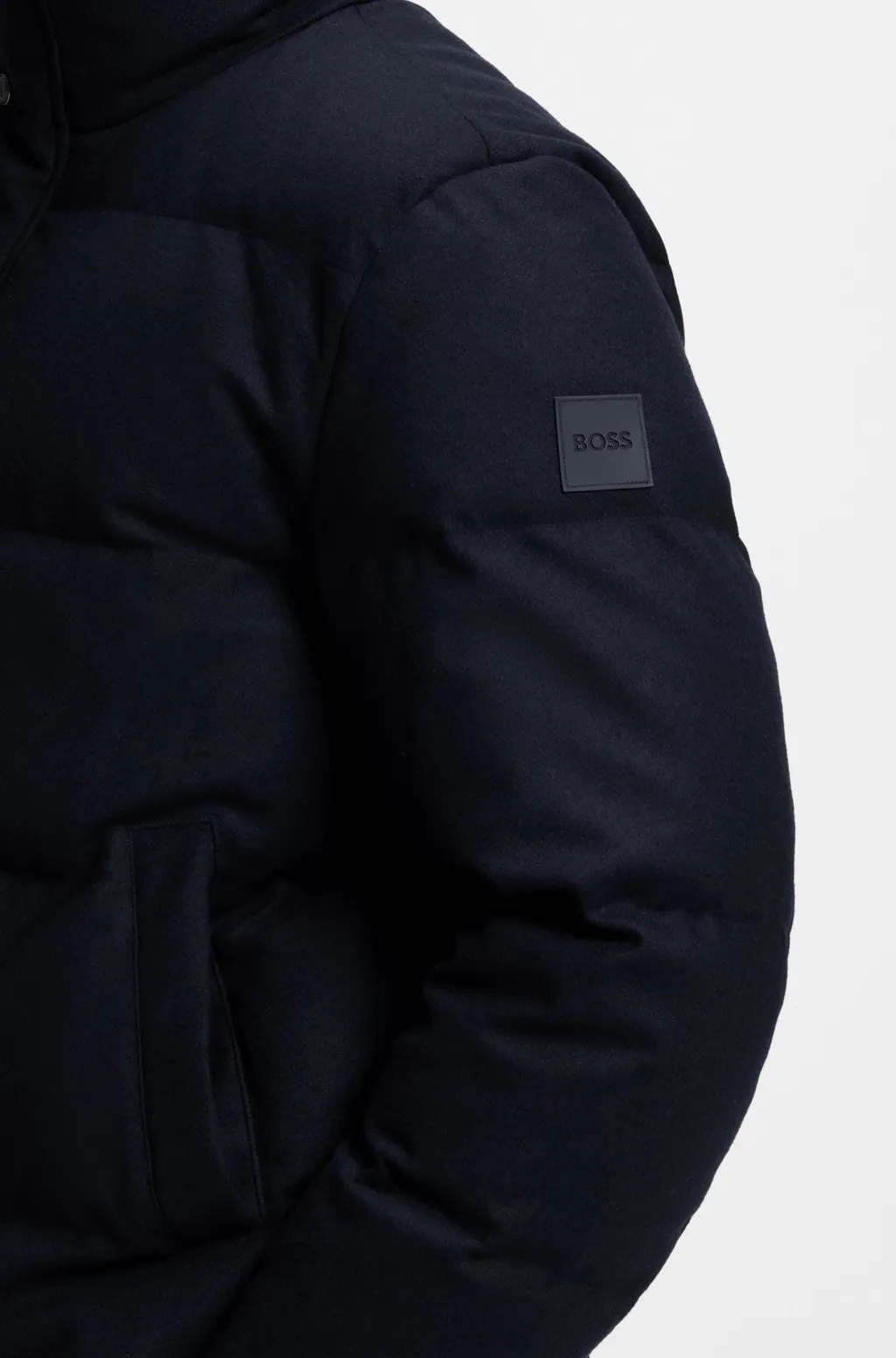 Flannel Jacket With Down Filling