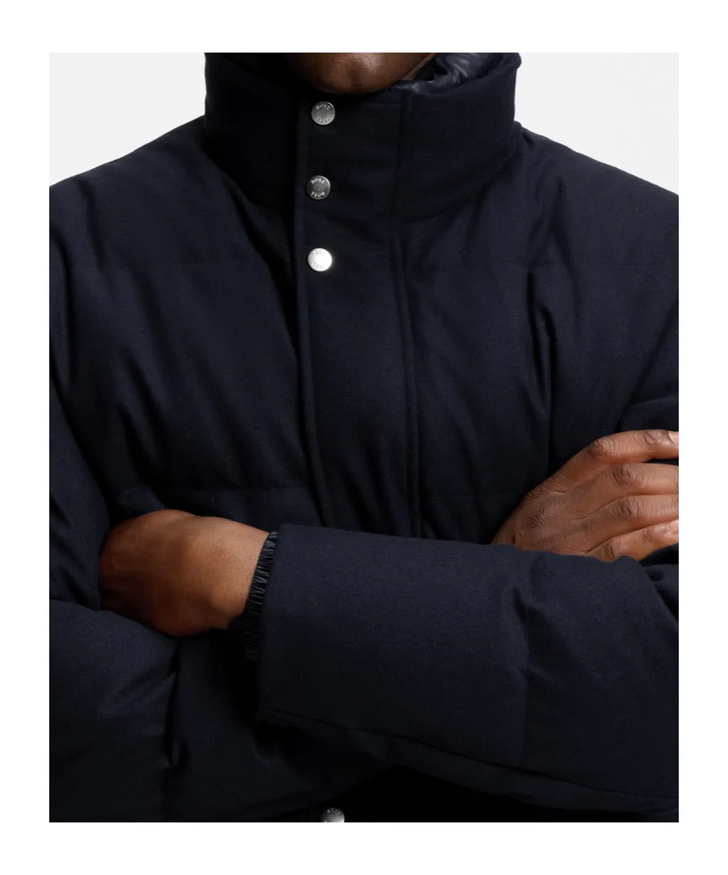 Flannel Jacket With Down Filling