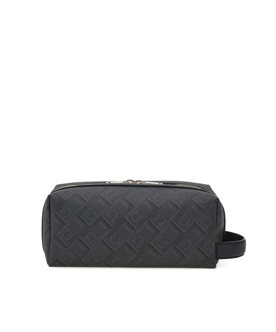 Ferragamo Logo Print Zipped Pouch