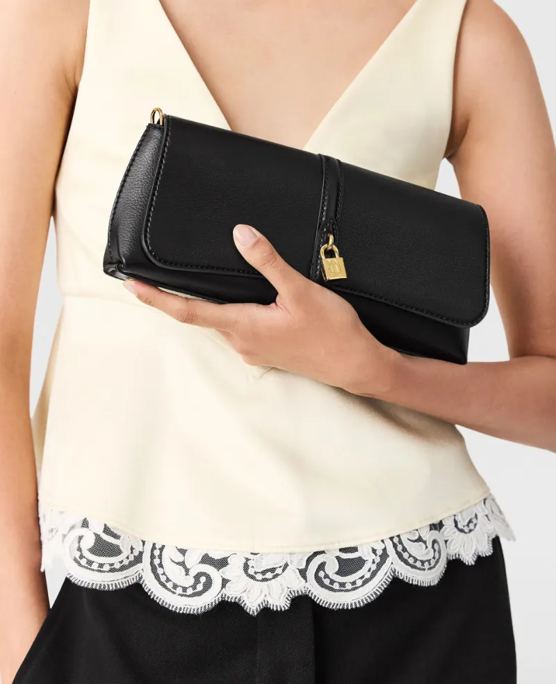 Stella Mccartney Ryder Pochette Lock Charm Shoulder Bag