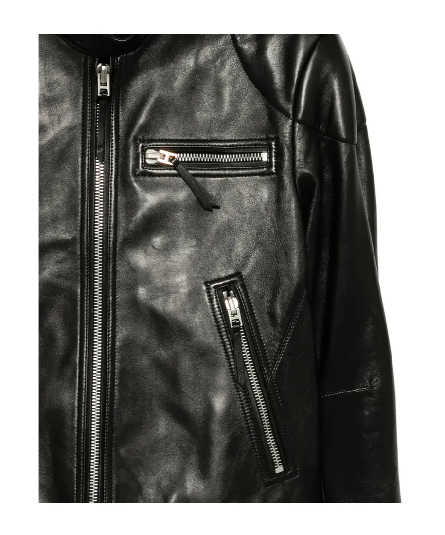 Tom Ford Zipped Leather Biker Jacket
