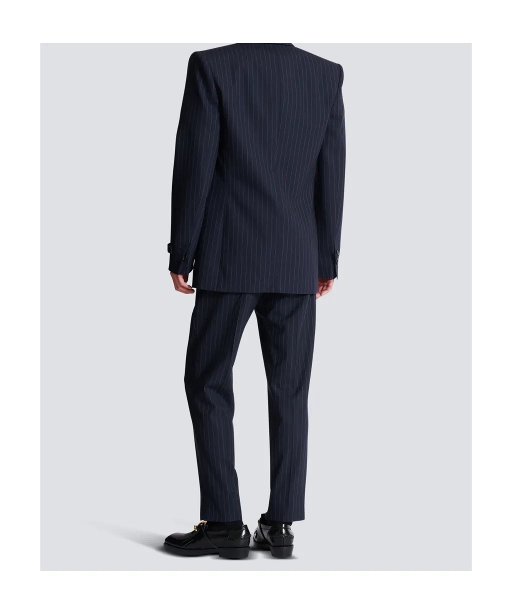 Wool Pinstripe Blazer