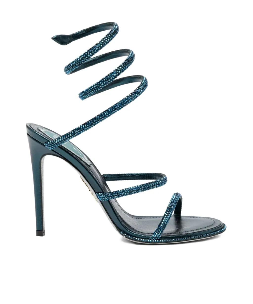 Ren Caovilla Embellished Heeled Sandals
