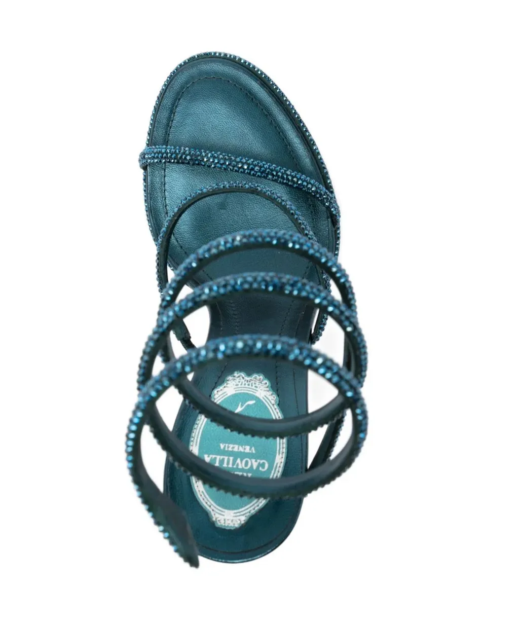Ren Caovilla Embellished Heeled Sandals
