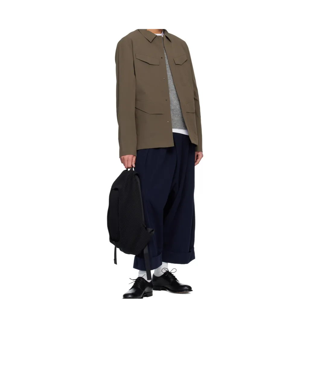 Pleated-Effect Backpack
