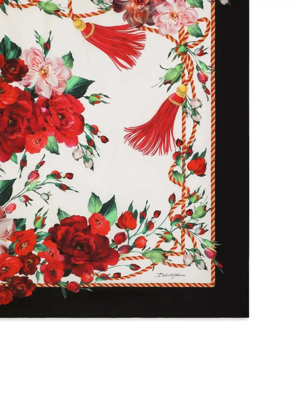Dolce & Gabbana Rose Printed Headscarf