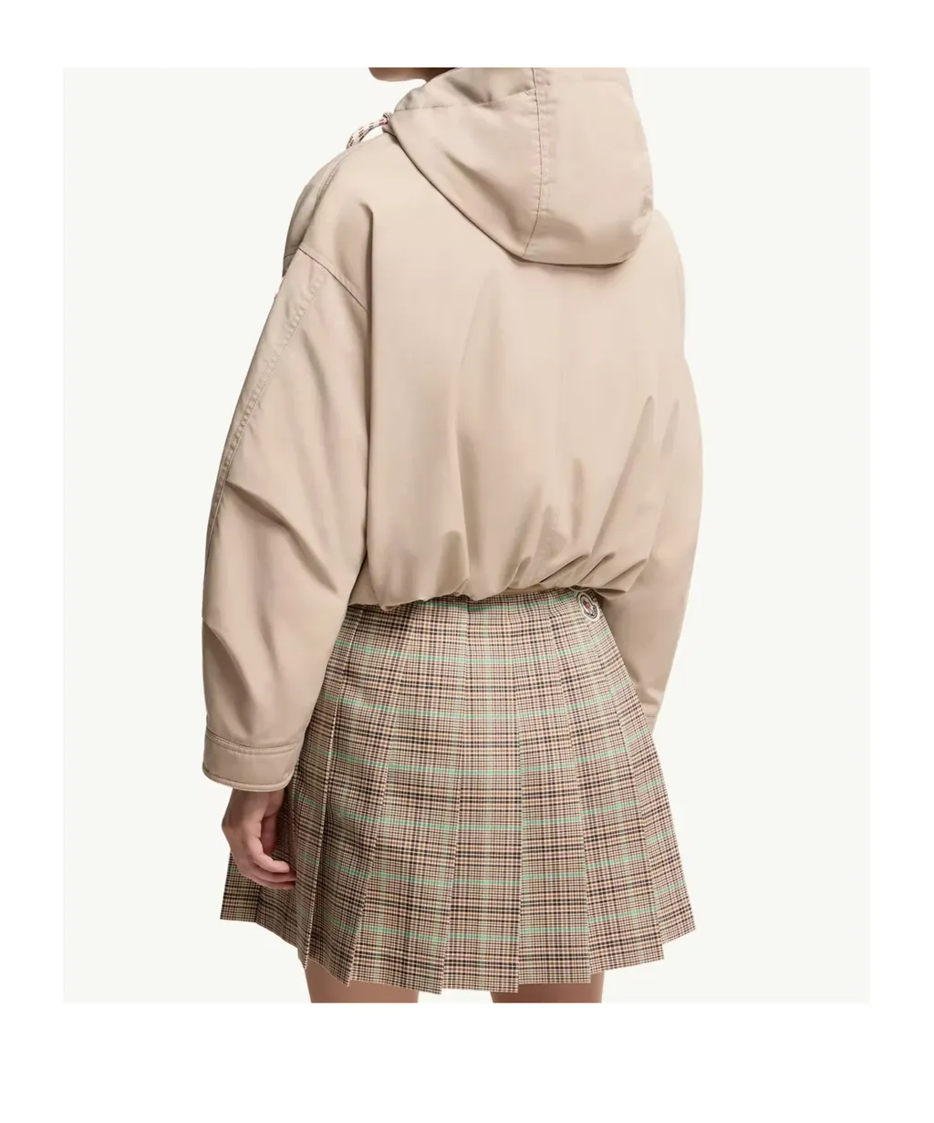 Moncler Eucalyptus Hooded Short Down Jacket