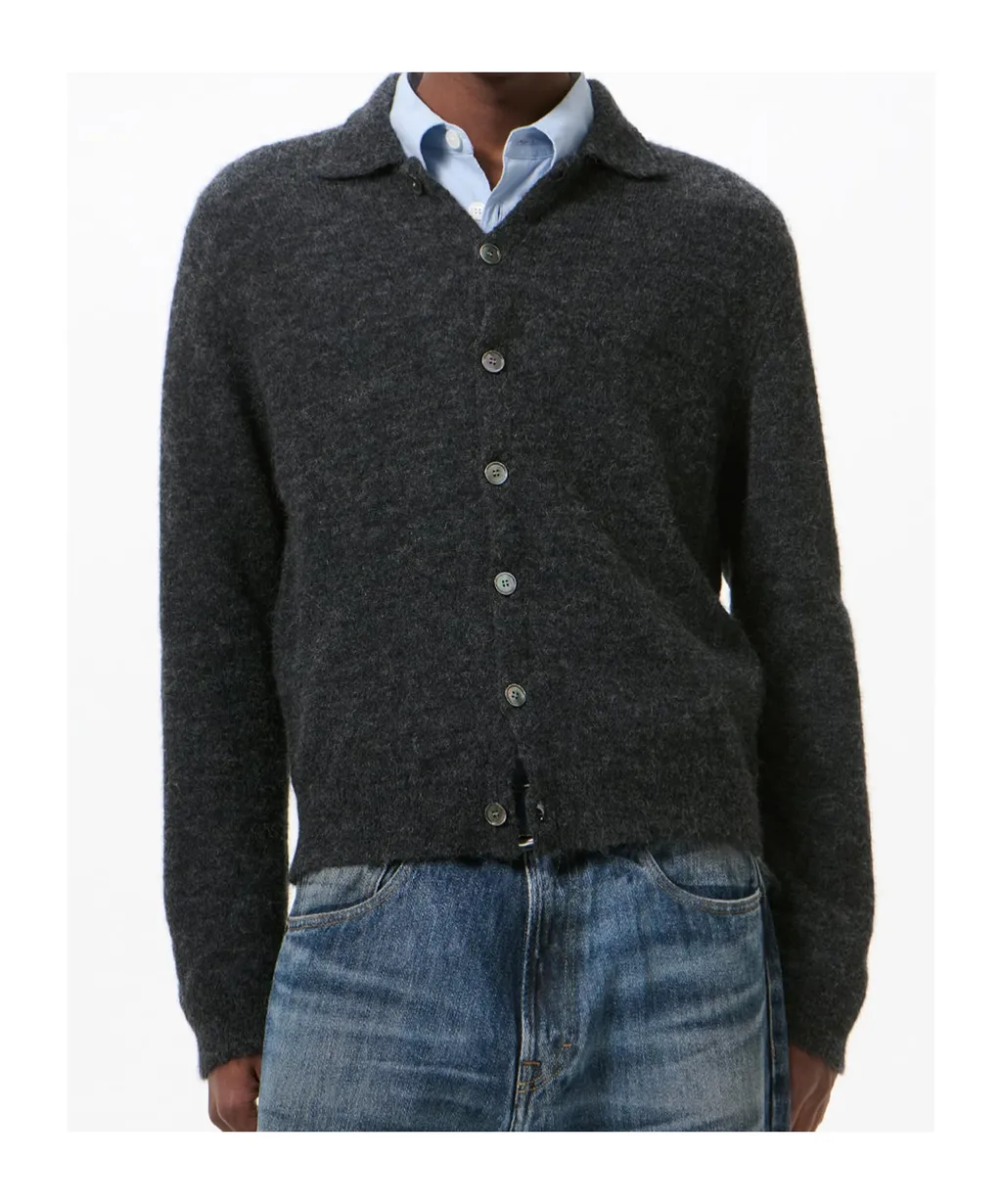 Polo Collar Cardigan