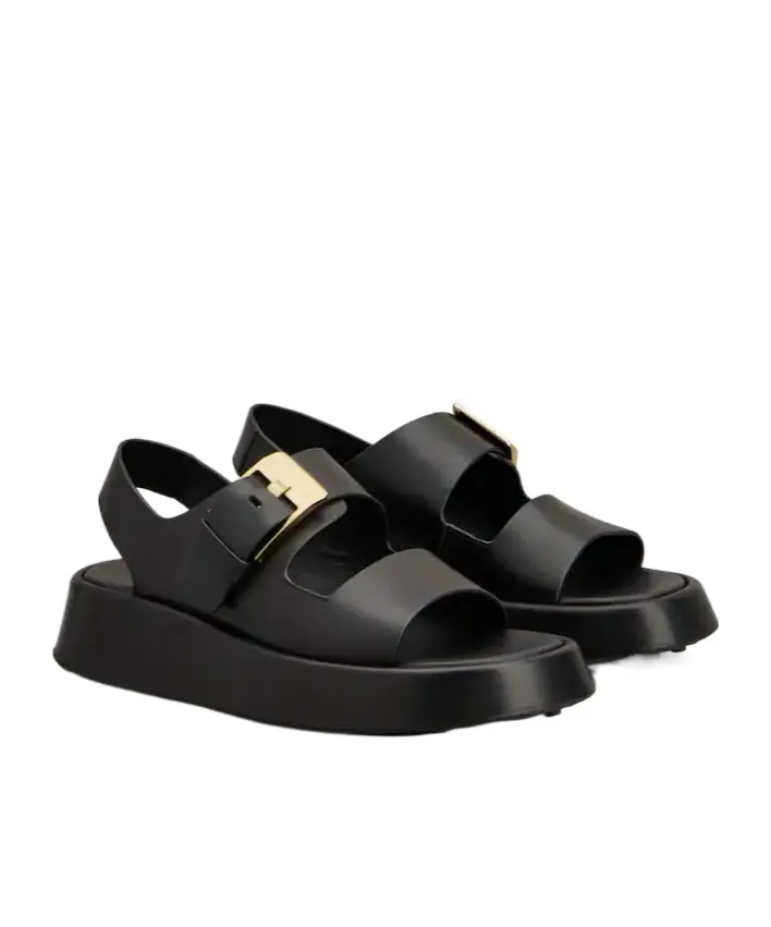 Tod's Buckle-Strap Platform Sandals
