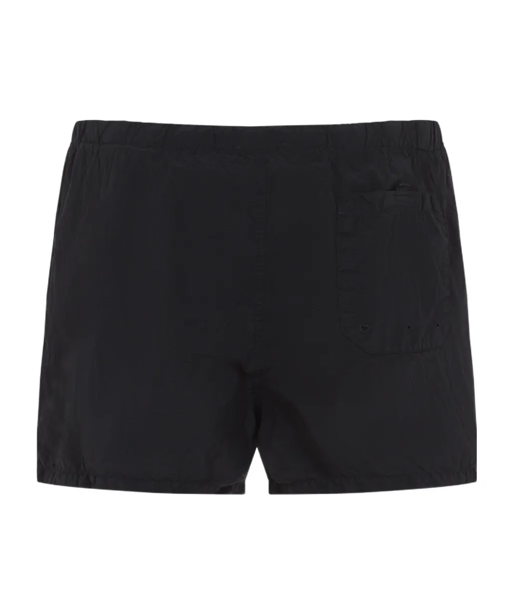 Stone Island Logo Patch Drawstring Shorts