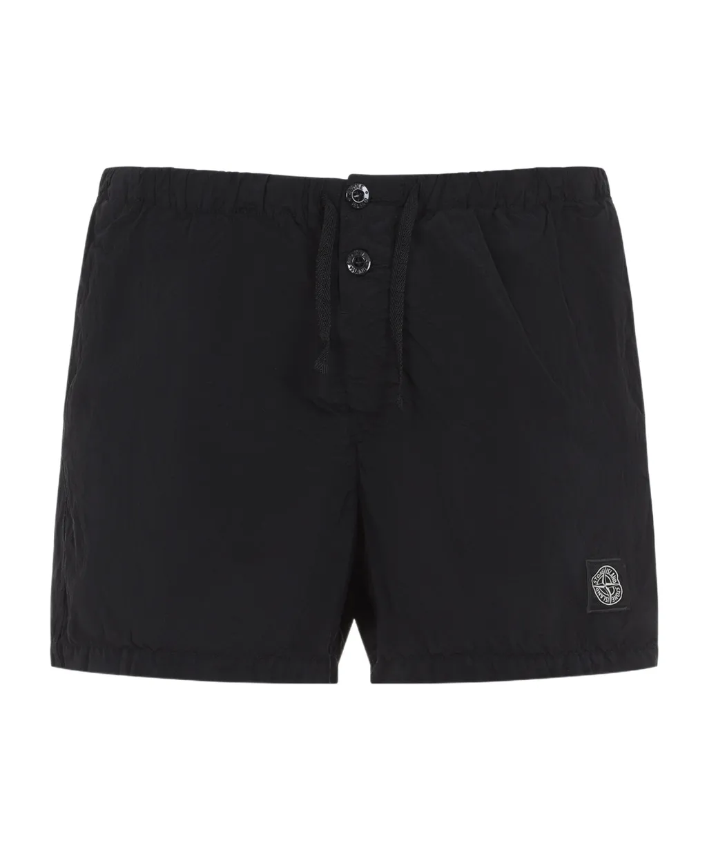 Stone Island Logo Patch Drawstring Shorts