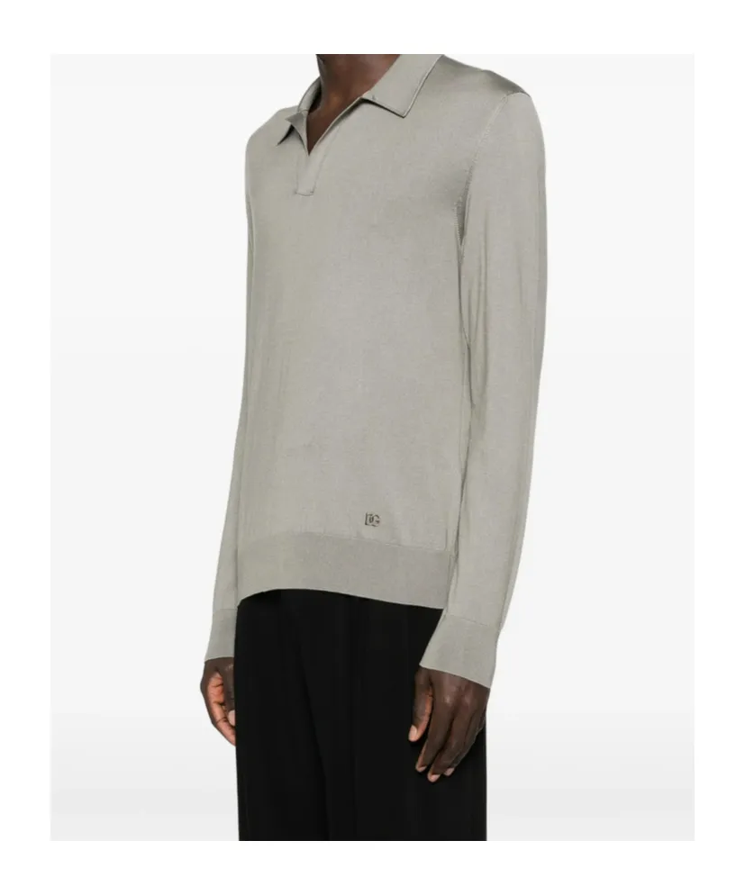 Dolce & Gabbana Dg Logo Plaque Polo Shirt