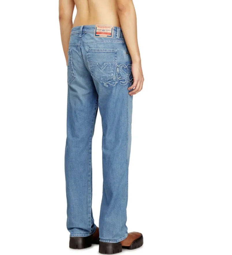 1985 Larkee Embroidered Straight Jeans