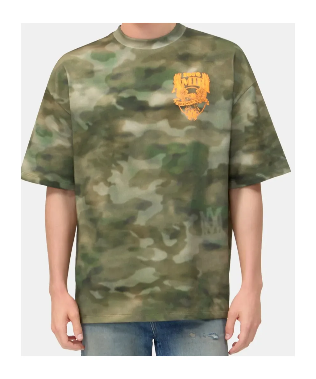 Camouflage Logo-Print T-Shirt