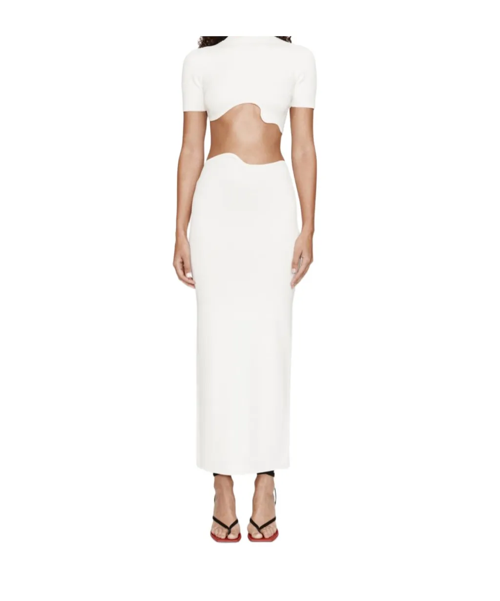 Maparadita Cut-Out Short-Sleeve Top