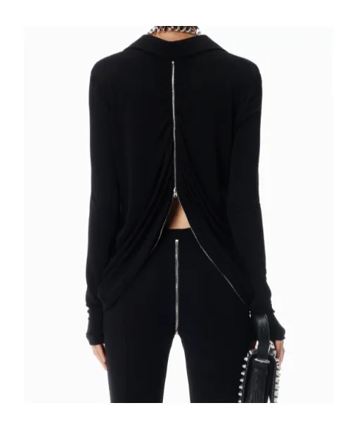 Alexander Wang Drape Zip Front Top