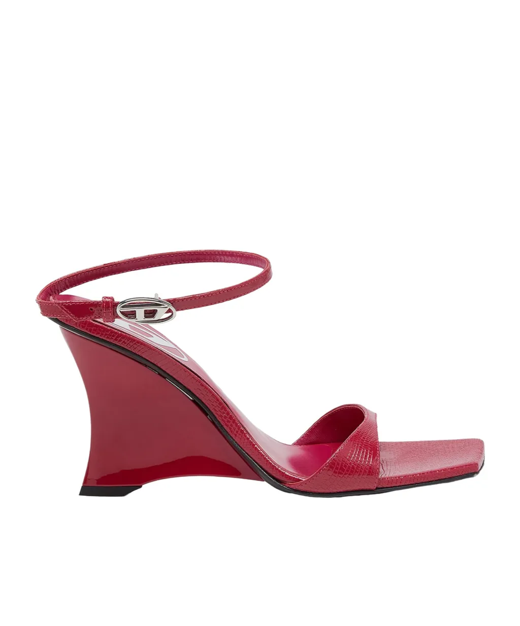 Diesel D-Amber Wedge Sandals